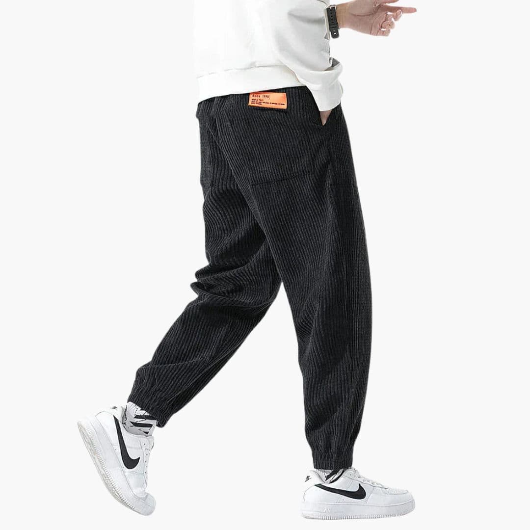 Pantalon de jogging homme en velours côtelé