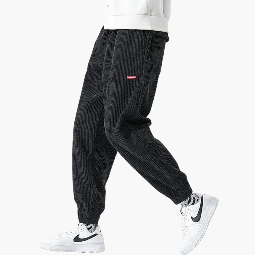 Pantalon de jogging homme en velours côtelé