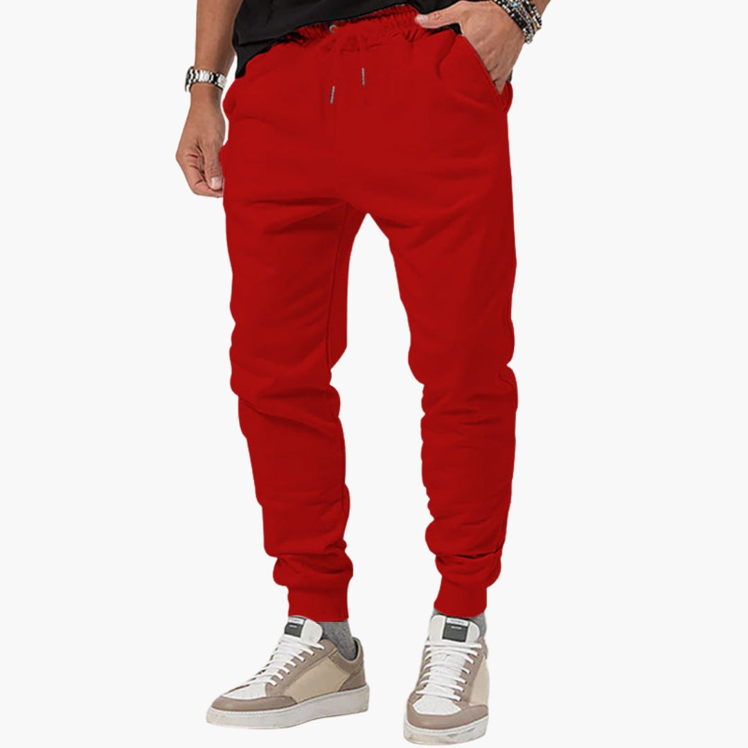 Men's sports pants with elastic waistband