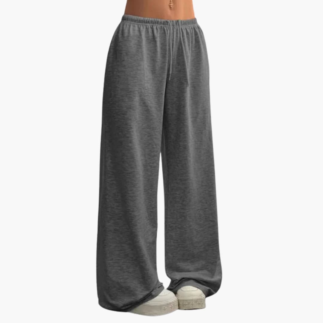 Pantalon femme ample à jambes larges