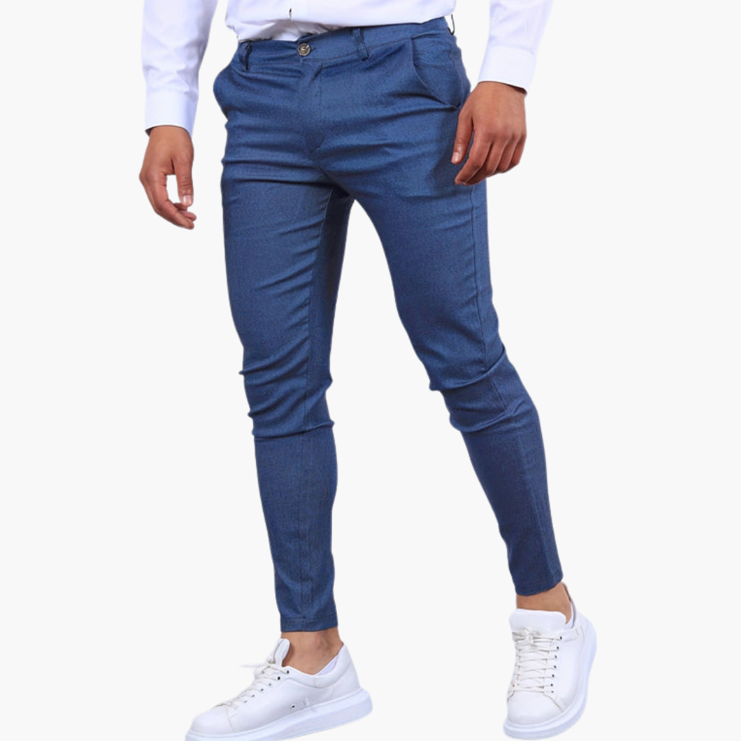 Pantalon homme ajusté avec élasticité
