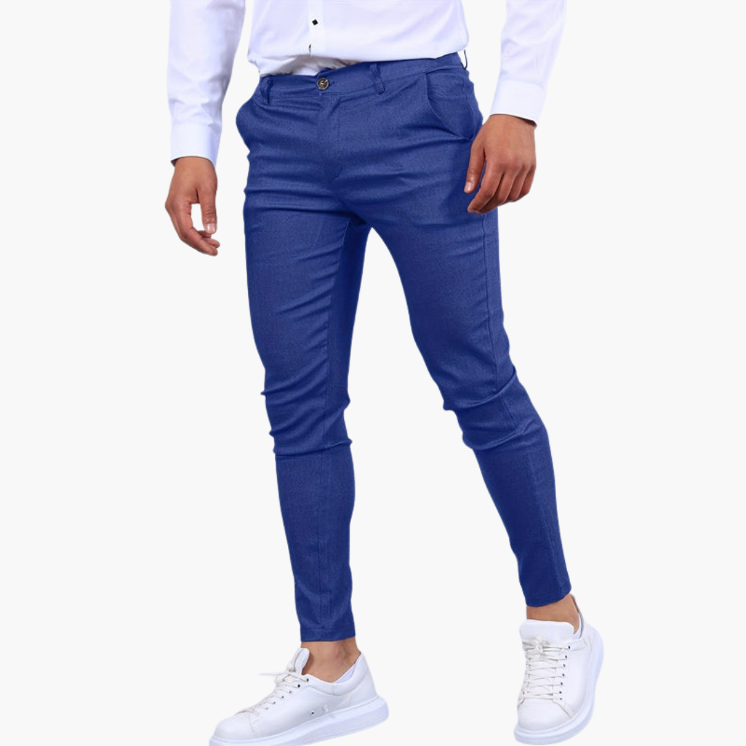 Pantalon homme ajusté avec élasticité