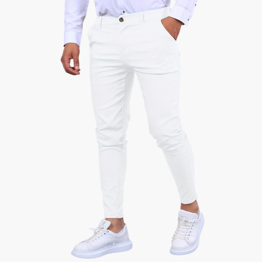 Pantalon homme ajusté avec élasticité
