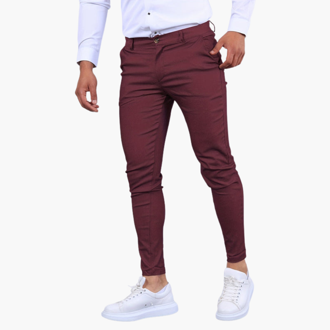 Pantalon homme ajusté avec élasticité