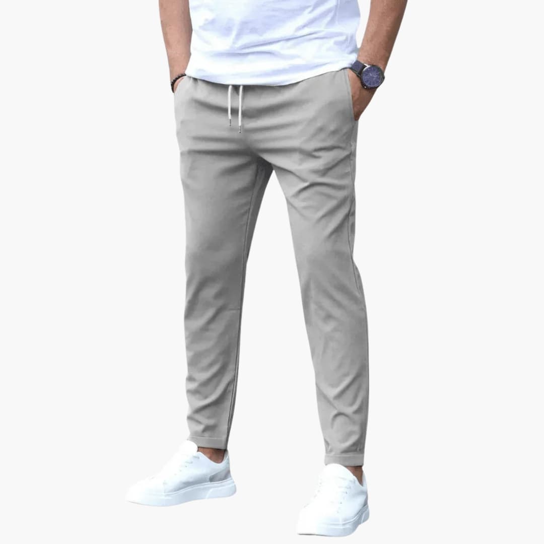 Pantalon homme à taille élastique et poches latérales