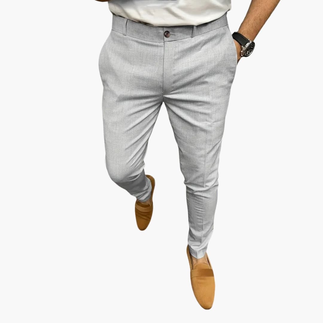 Pantalon homme coupe moderne avec taille élastique