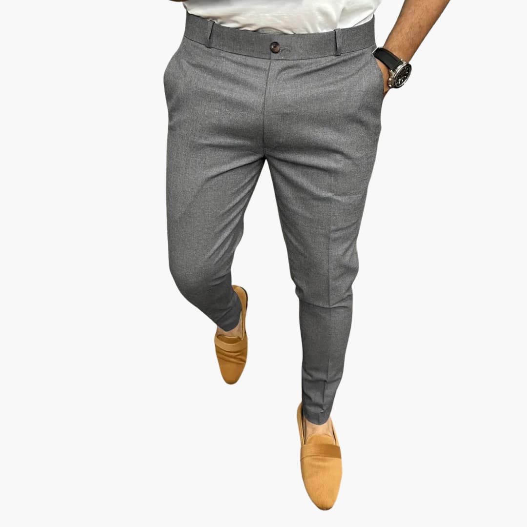 Pantalon homme coupe moderne avec taille élastique