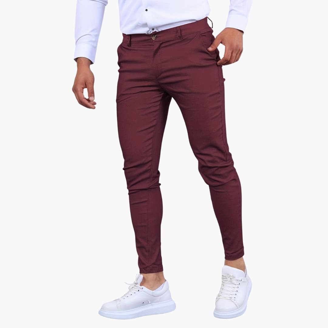 Pantalon homme slim avec poches latérales