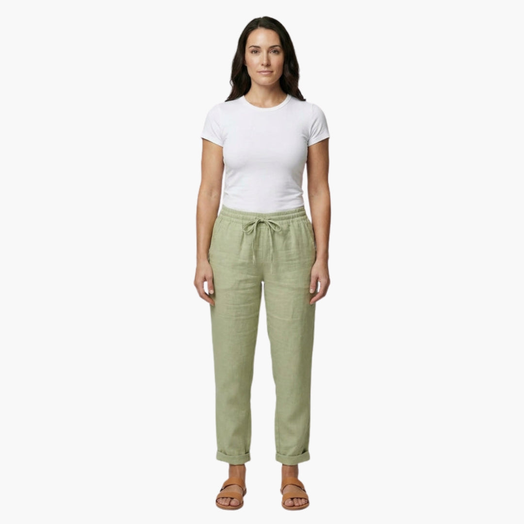 Pantalons pour femmes à taille à cordon