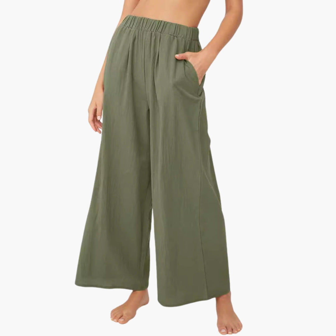 Broeken voor dames met elastische taille
