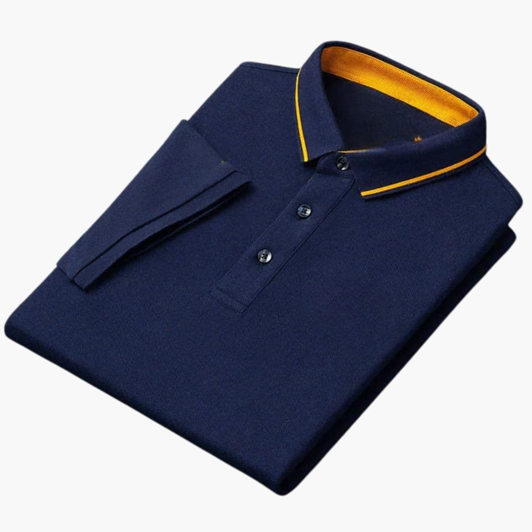 Polo Homme Manches Courtes avec Détails Brodés
