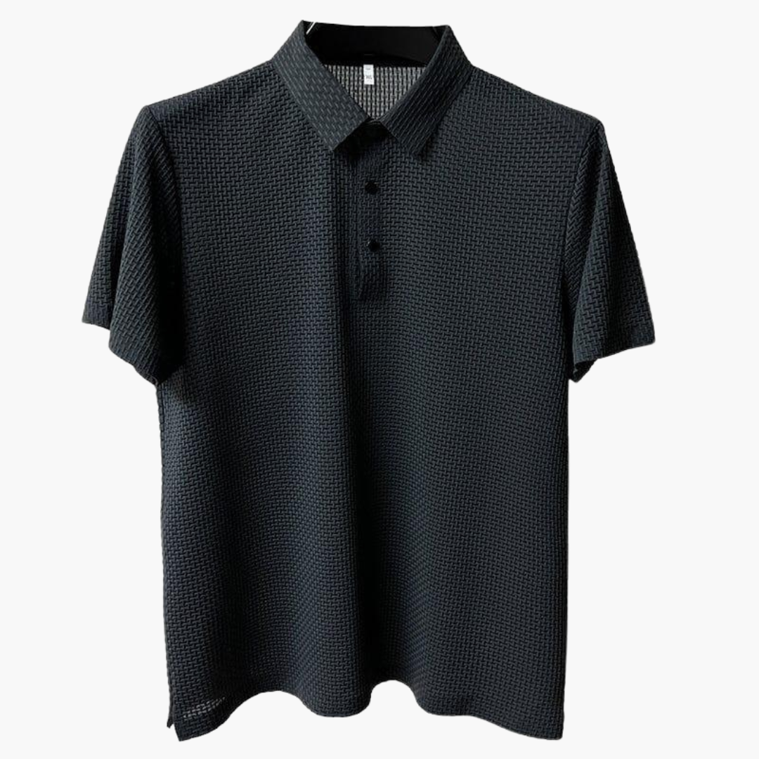 Polo à manches courtes pour homme avec col classique et patte de boutonnage
