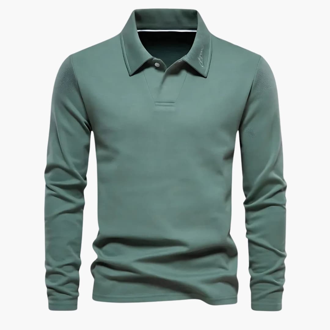 Polo homme avec col classique et coupe ajustée