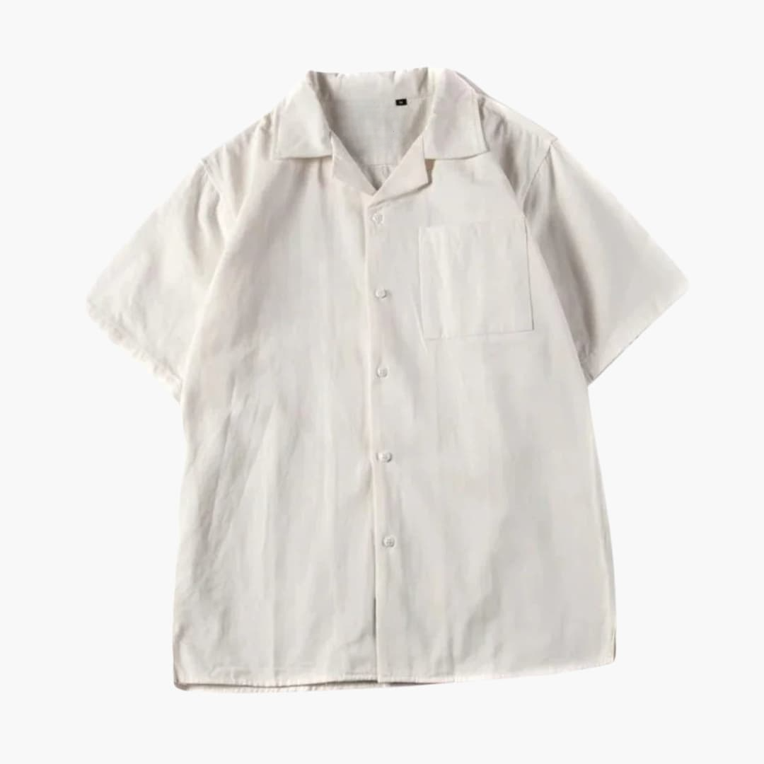 Polo homme avec col cubain et poche poitrine