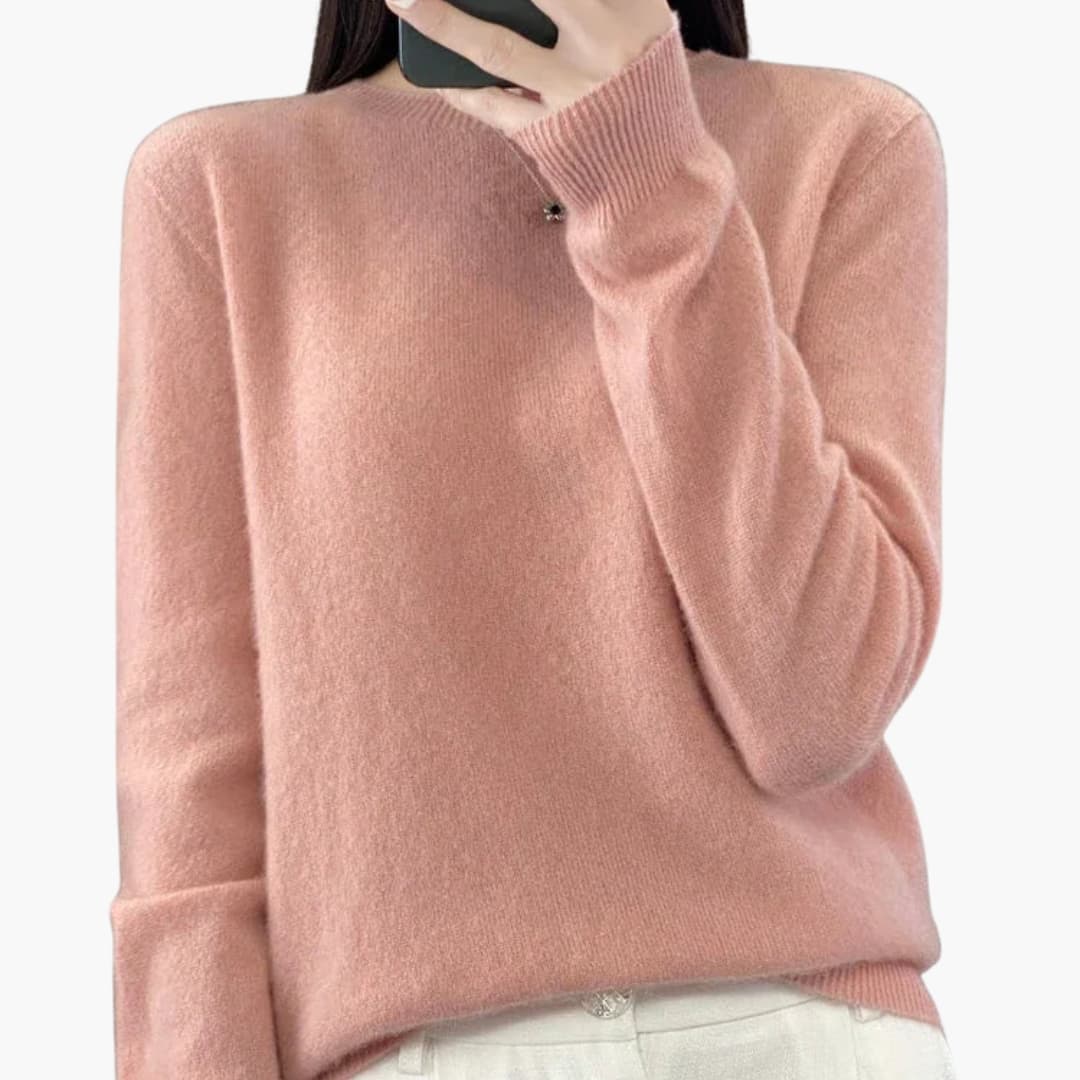 Camisola de Mulher de Vestir com Gola Redonda