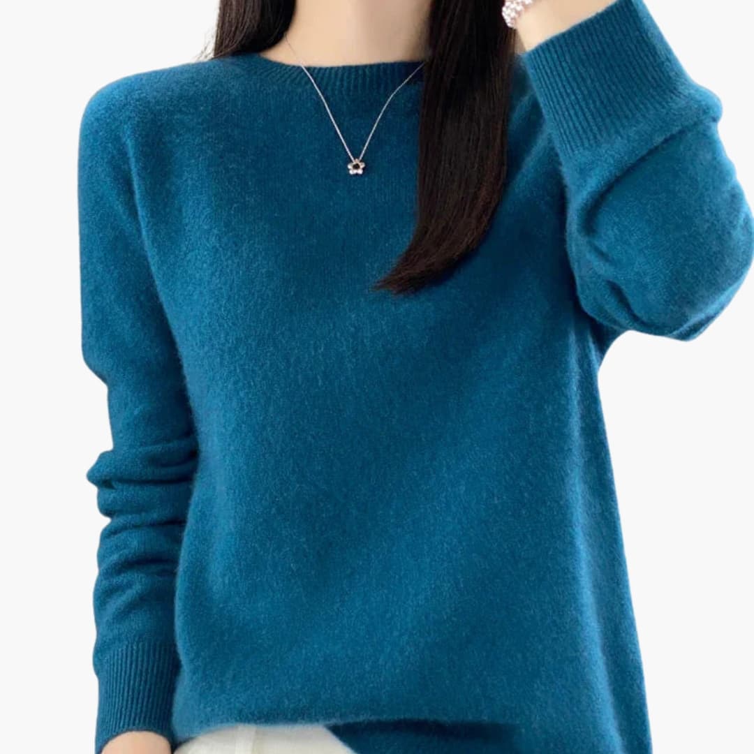 Camisola de Mulher de Vestir com Gola Redonda