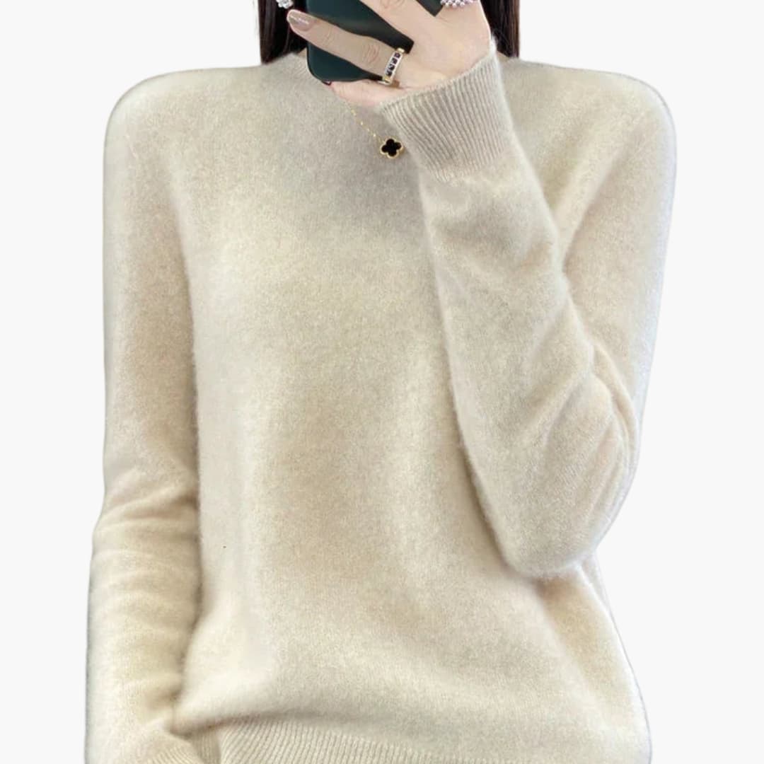 Camisola de Mulher de Vestir com Gola Redonda