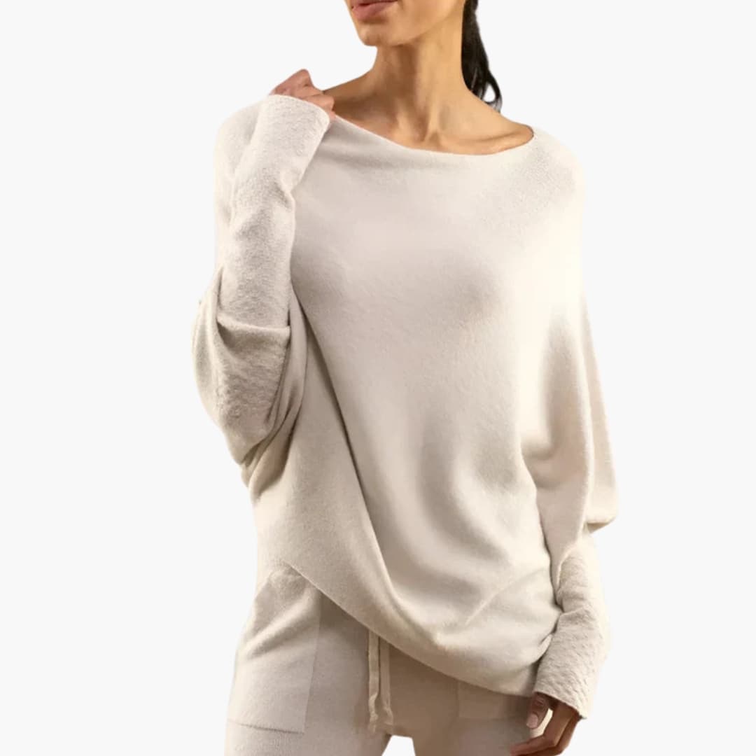 Oversized genser til dame for avslappet antrekk med løs passform