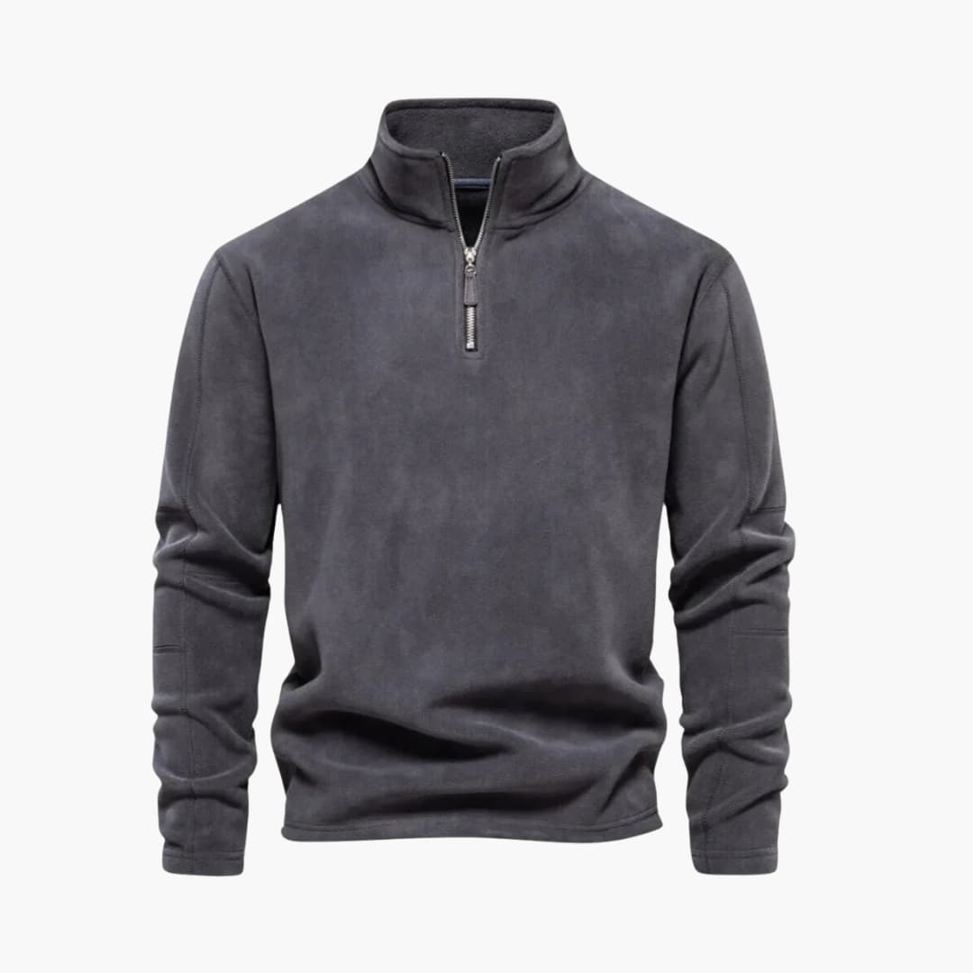 Pull Polaire Homme avec Demi-Zip