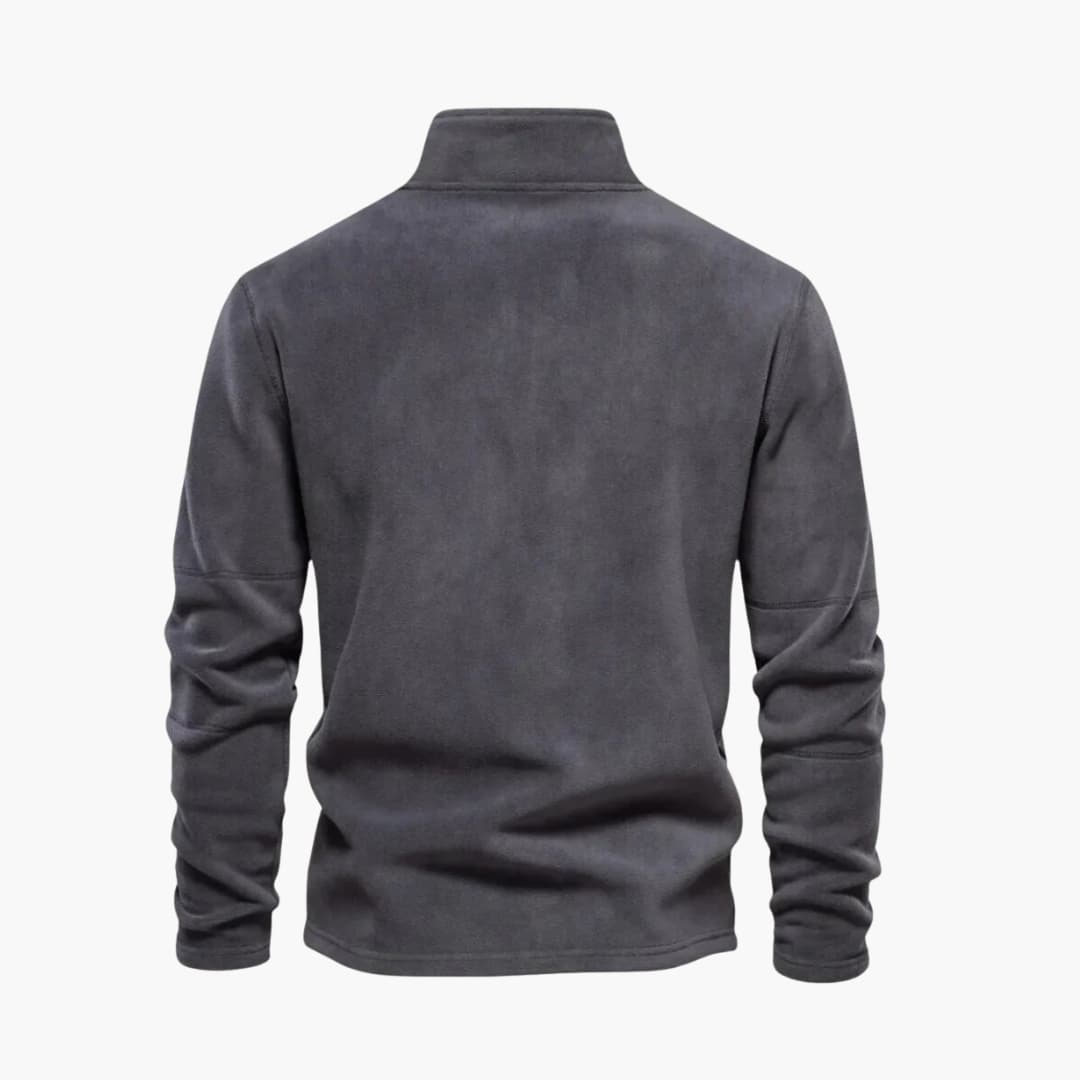 Pull Polaire Homme avec Demi-Zip