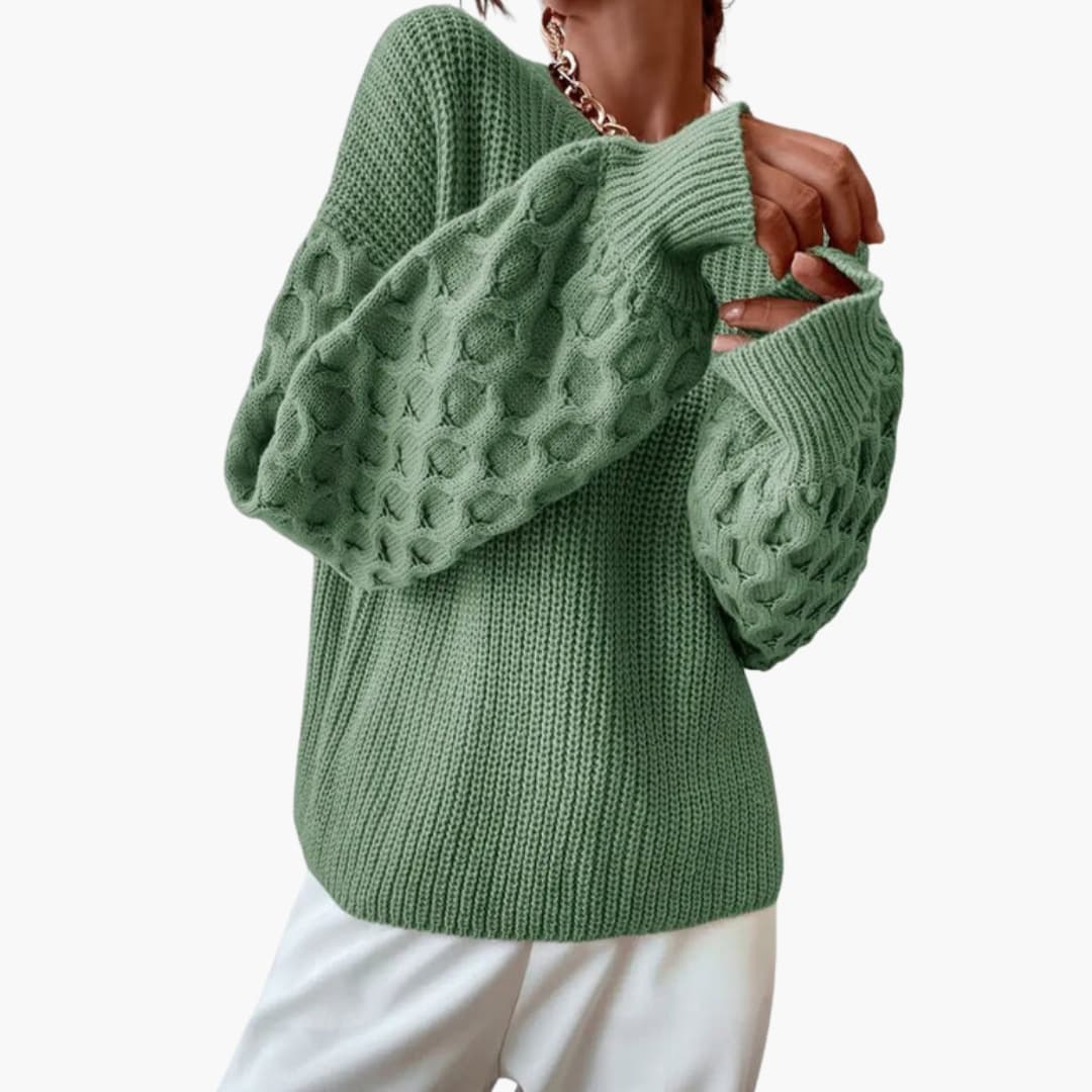 Damegenser i strikk for høsten med definert tekstur