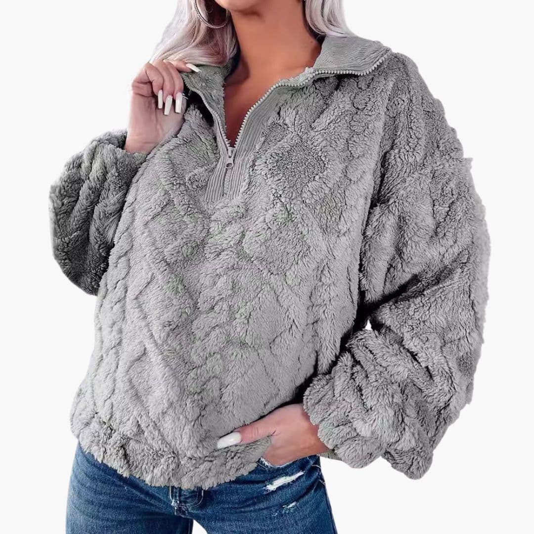 Camisola de mulher em polar com gola alta