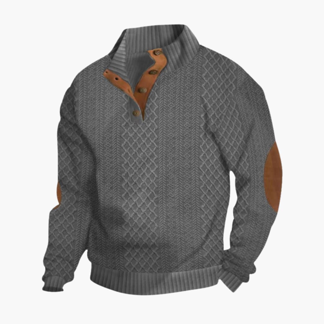Pull pour homme avec col zippé