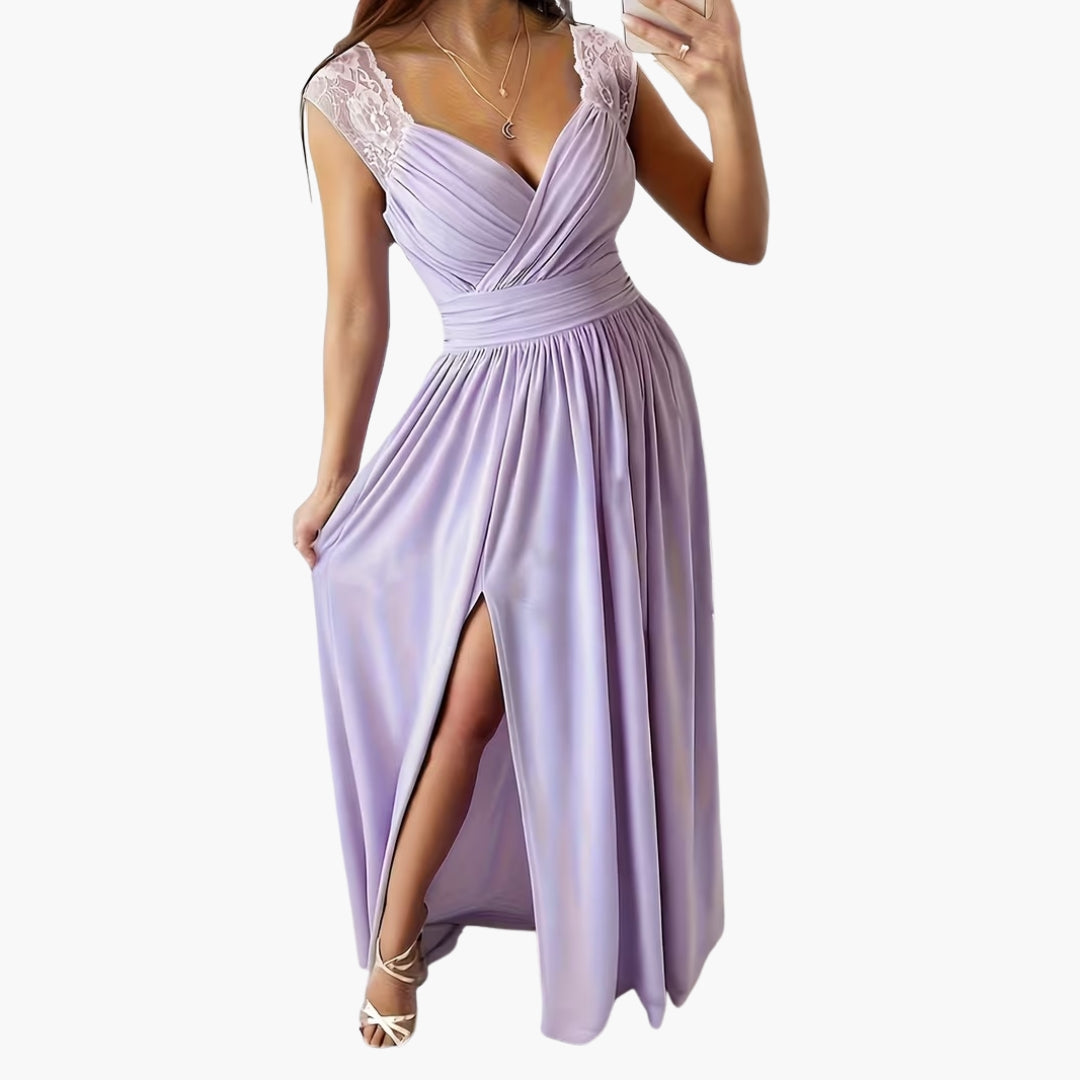 Abito elegante da donna con scollo asimmetrico