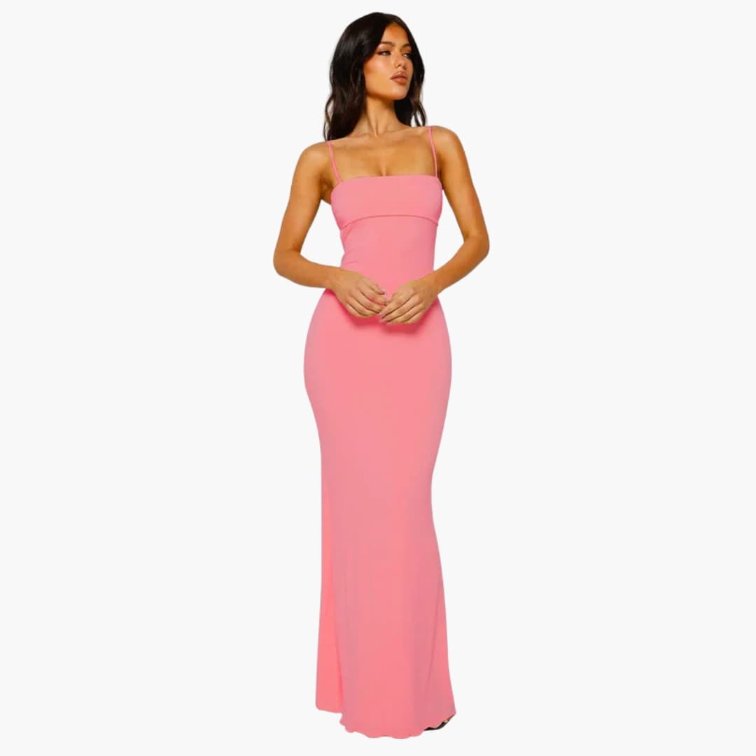 Robe Longue Femme avec Bretelles Spaghetti