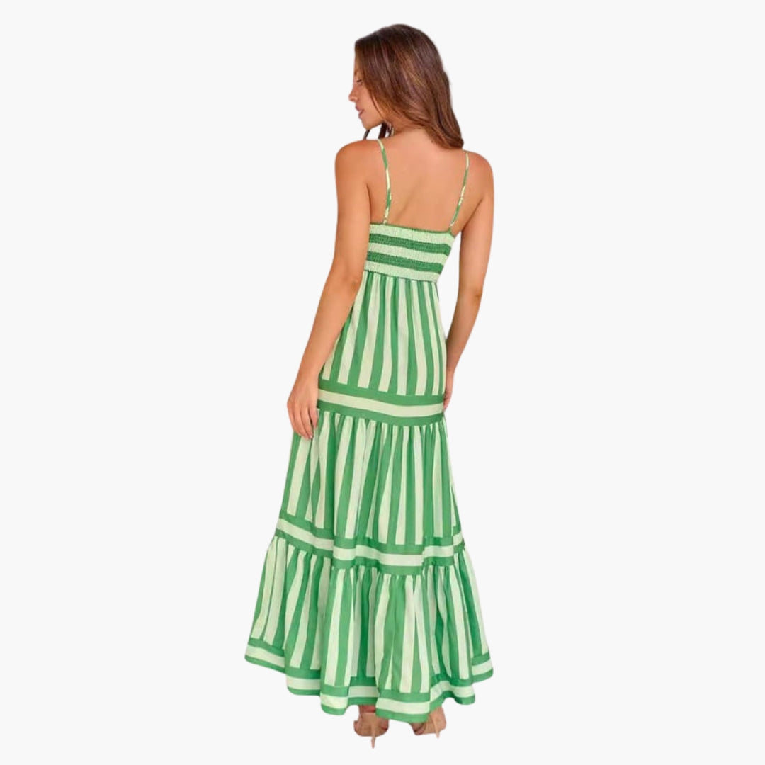 Maxi Dress for Women with Straps and Pockets