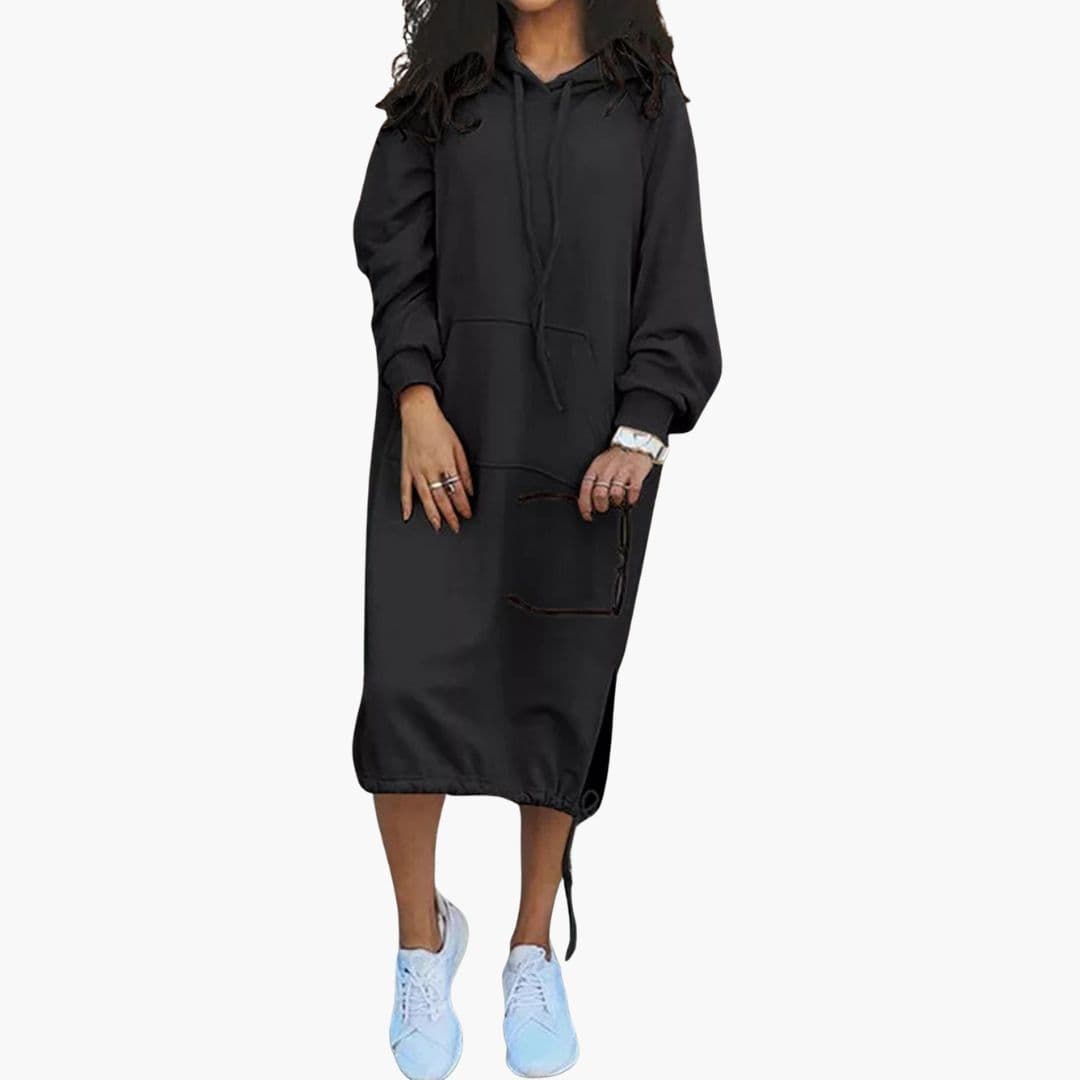 Robe Sweat à Capuche Femme Longue