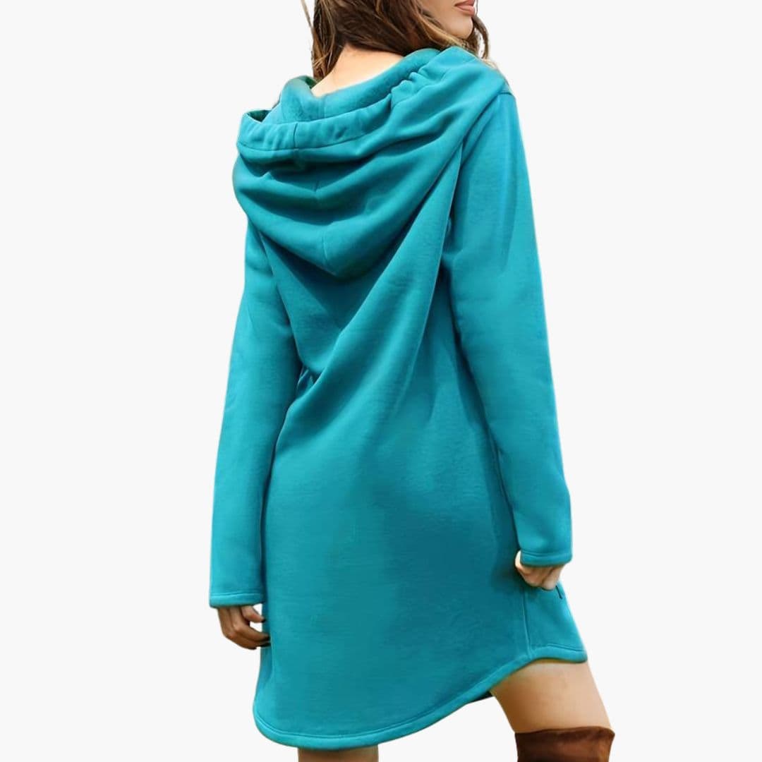 Bata con Capucha para Mujer con Bolsillo Canguro