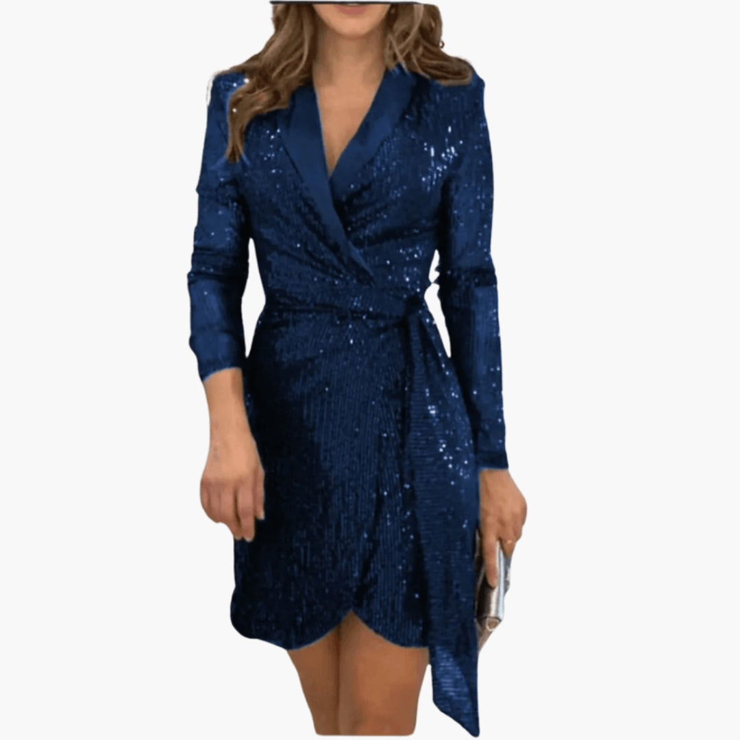Kleid für Damen mit Paillettenoberfläche