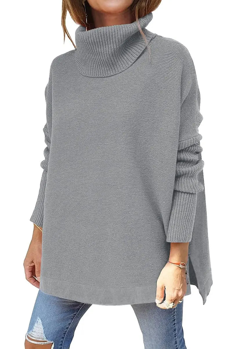 Pull Col Roulé Femme En Maille Douce | Chaud Et Confortable Pour L’Hiver