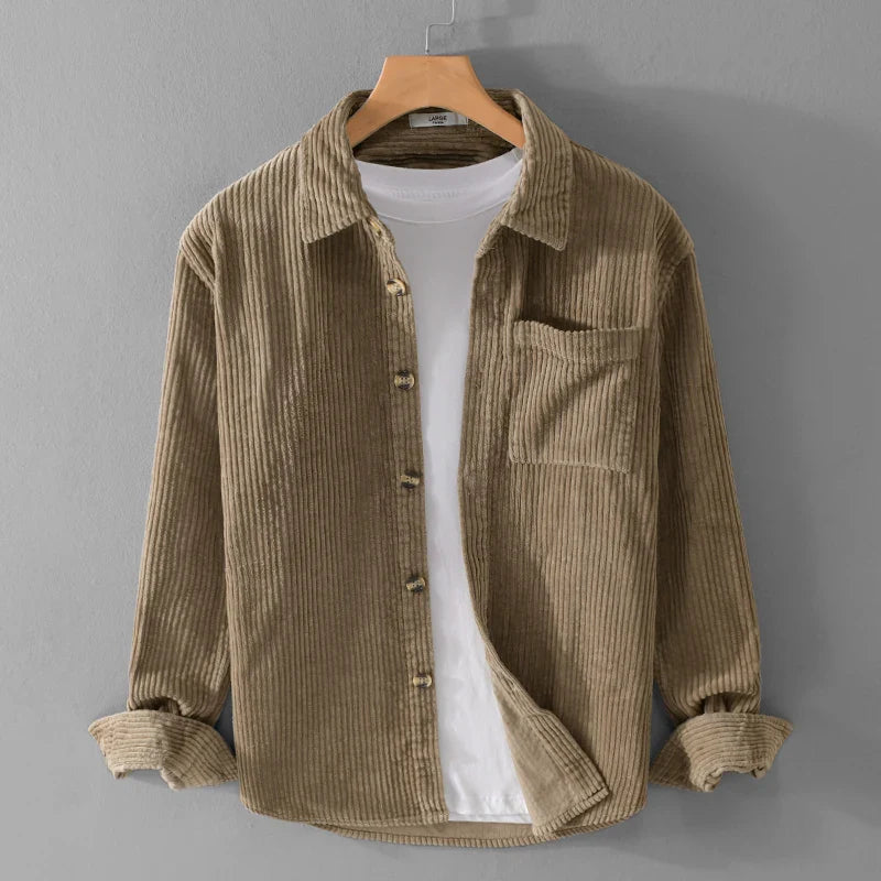 Surchemise homme velours côtelé | Élégante et confortable pour l'automne
