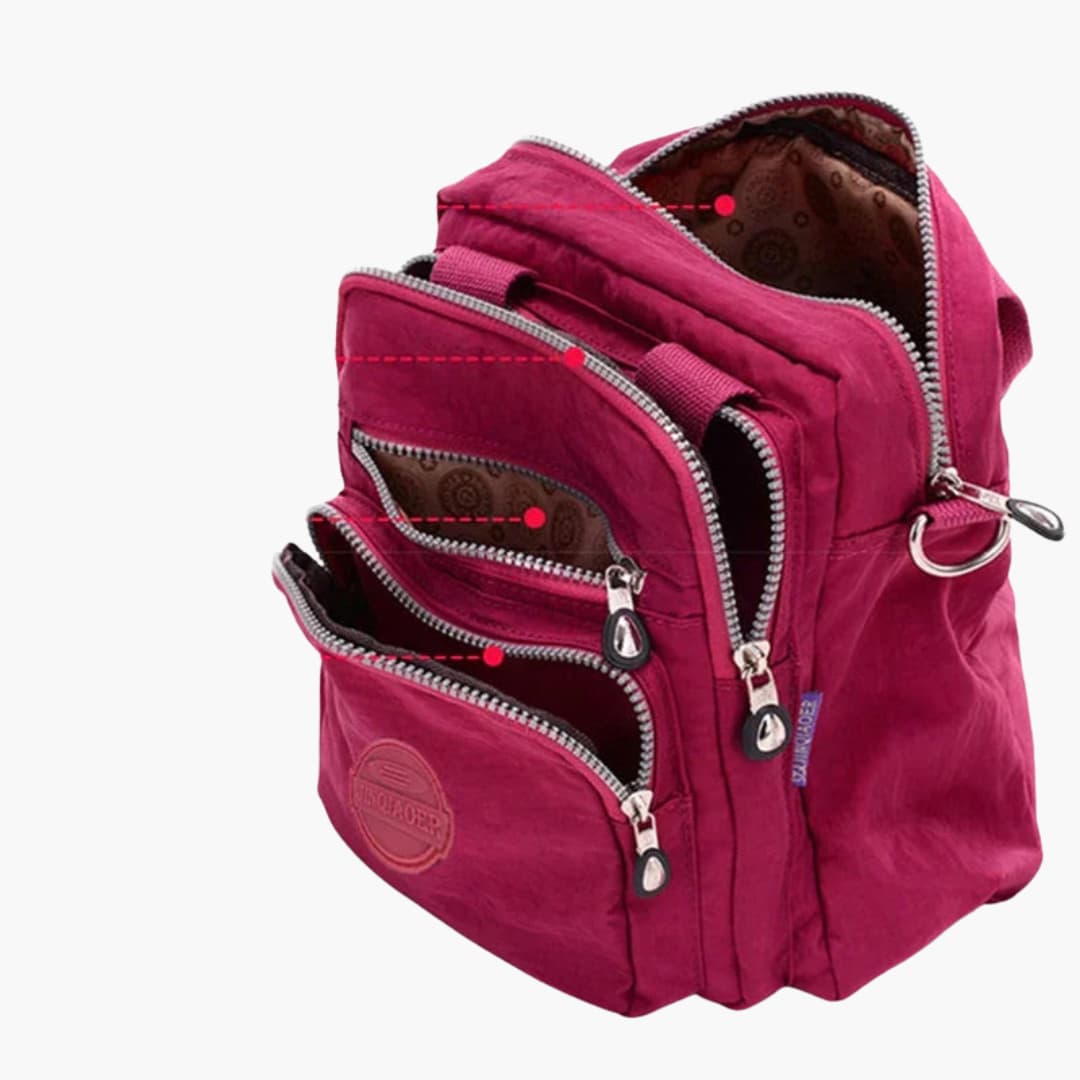 Sac à bandoulière pour femmes avec sangle réglable et multiples poches