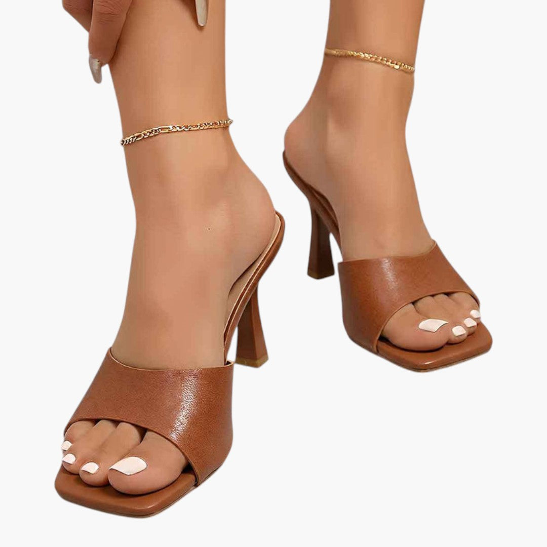 Sandales Femme à Talon Haut avec Bout Ouvert