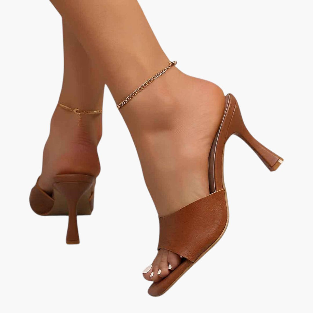 Sandales Femme à Talon Haut avec Bout Ouvert
