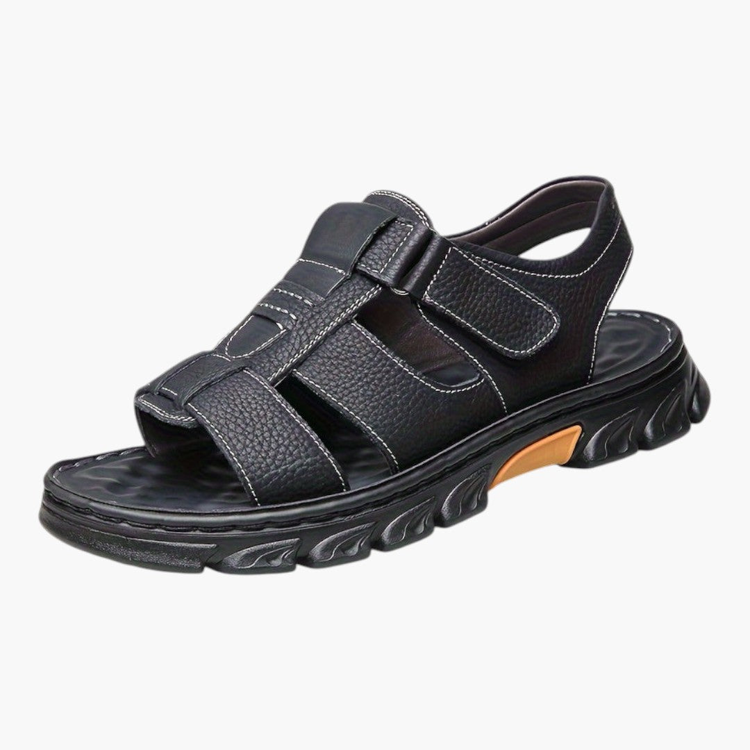 Sandales Homme a Semelles en Caoutchouc et Bout Ouvert