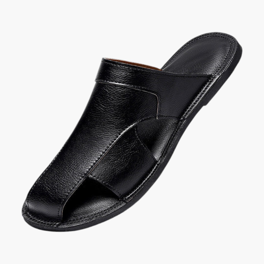 Sandales Homme a Bout Rond et Fermeture Sans Lacets