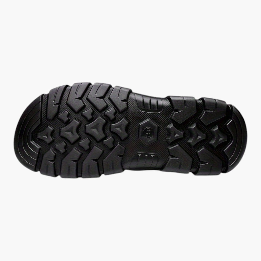 Sandales Homme avec Tige en Cuir et Semelle PU