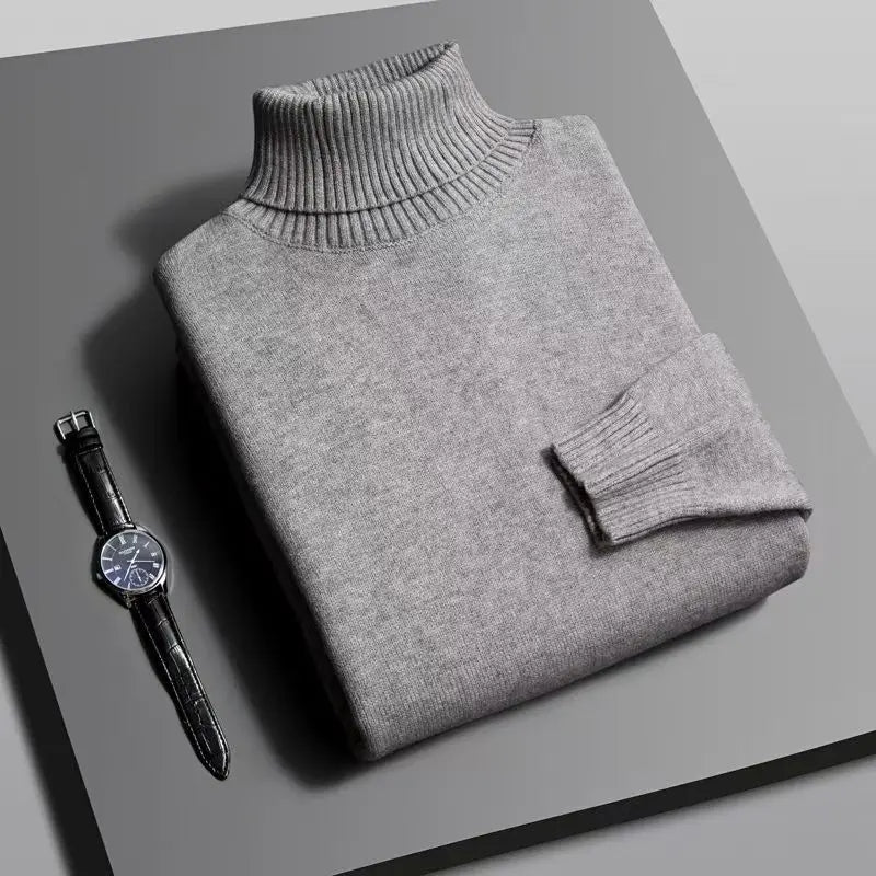 Pull Col Roulé Homme Automne Hiver | Confort Chaud et Style Chic