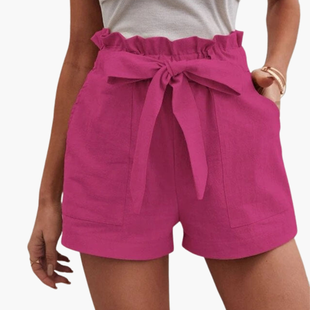 Pantaloncini Donna Vita Alta con Coulisse