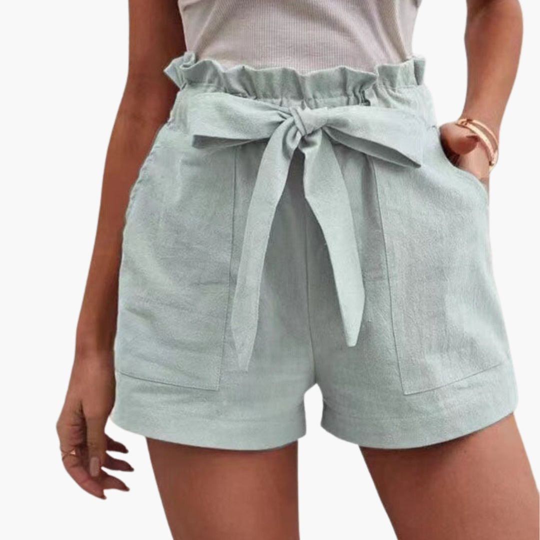 Pantaloncini Donna Vita Alta con Coulisse