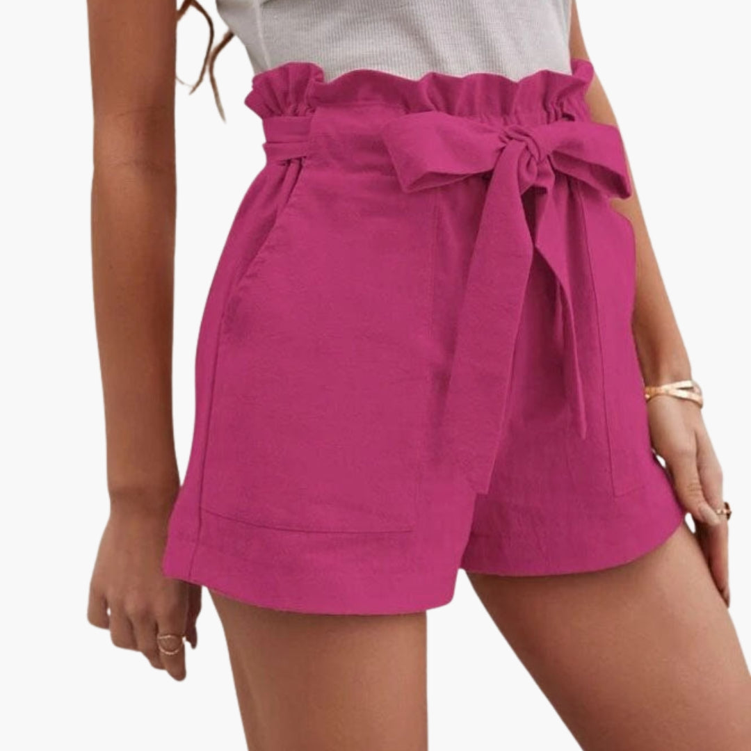 Pantaloncini Donna Vita Alta con Coulisse
