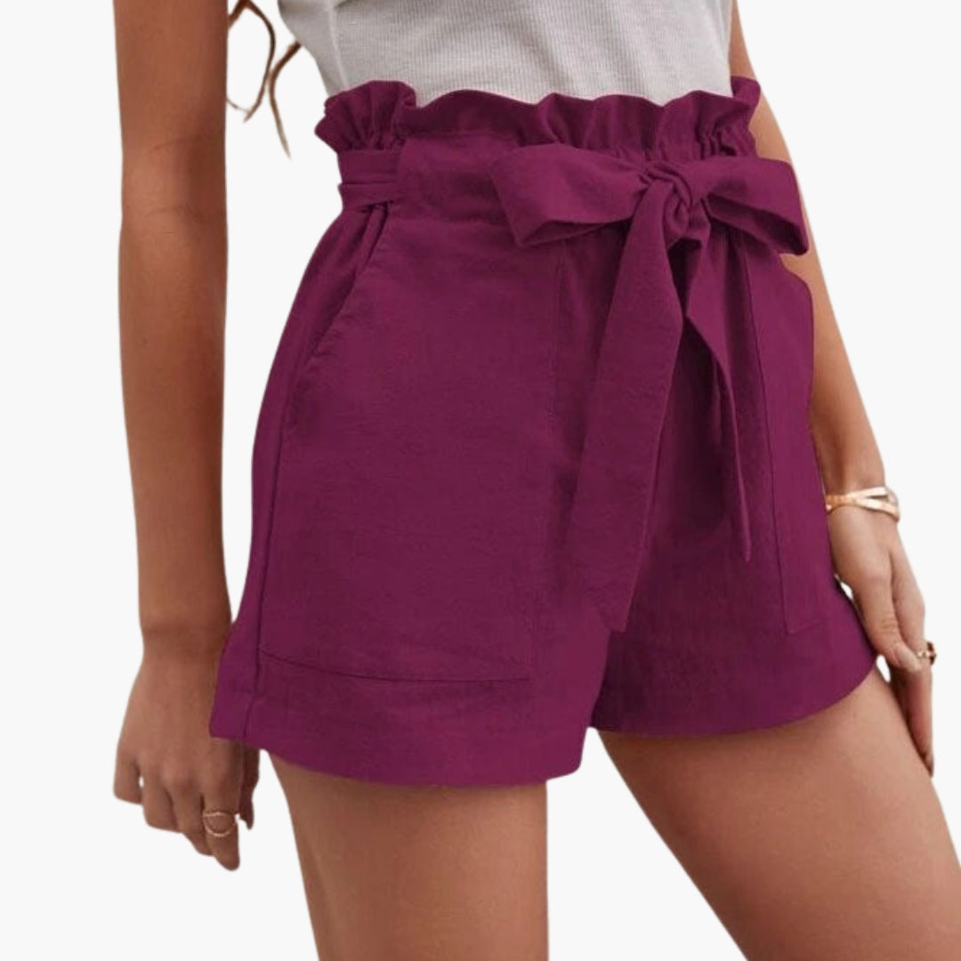 Pantaloncini Donna Vita Alta con Coulisse