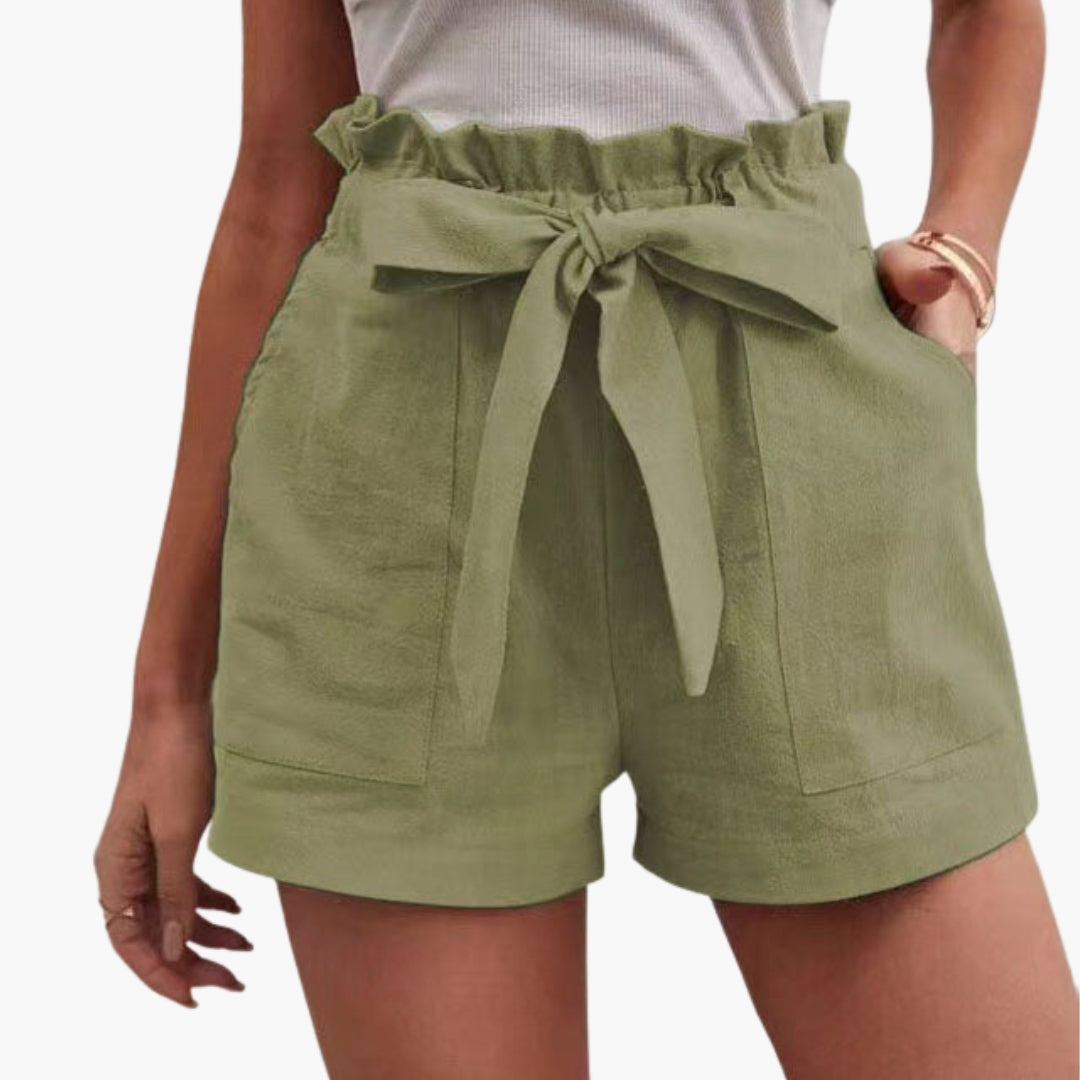 Pantaloncini Donna Vita Alta con Coulisse