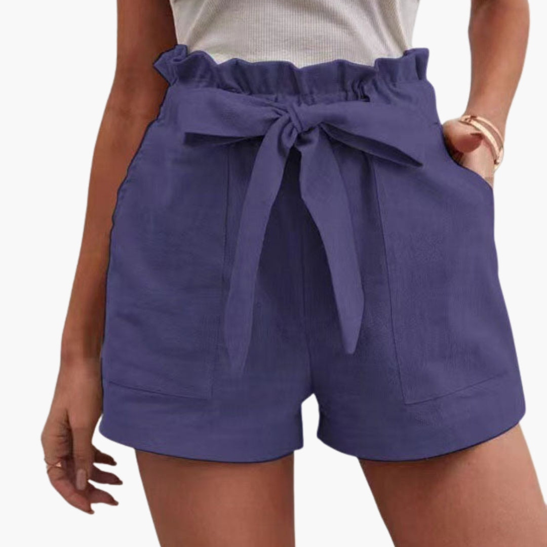 Pantaloncini Donna Vita Alta con Coulisse