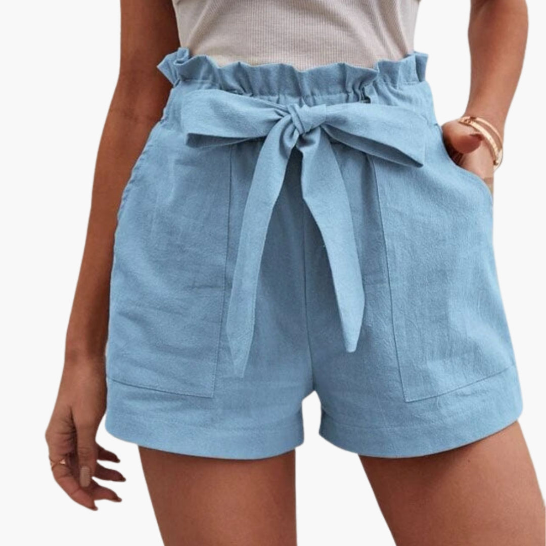Pantaloncini Donna Vita Alta con Coulisse