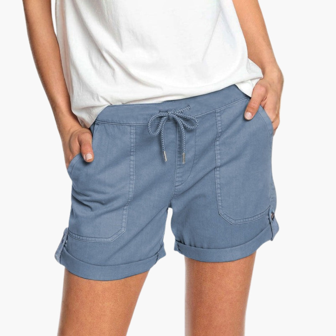 Short para mujer con dobladillo vuelto